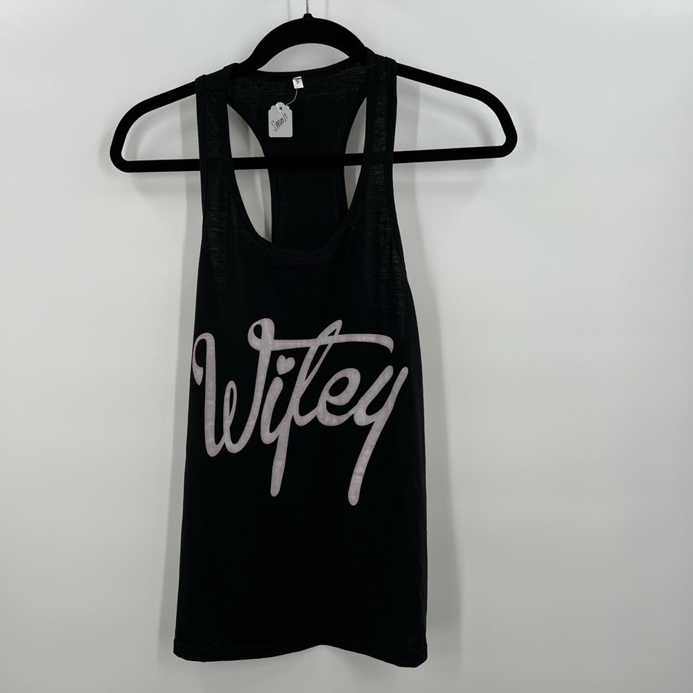 Wifey Black Tank Top Ladies Small NEW
